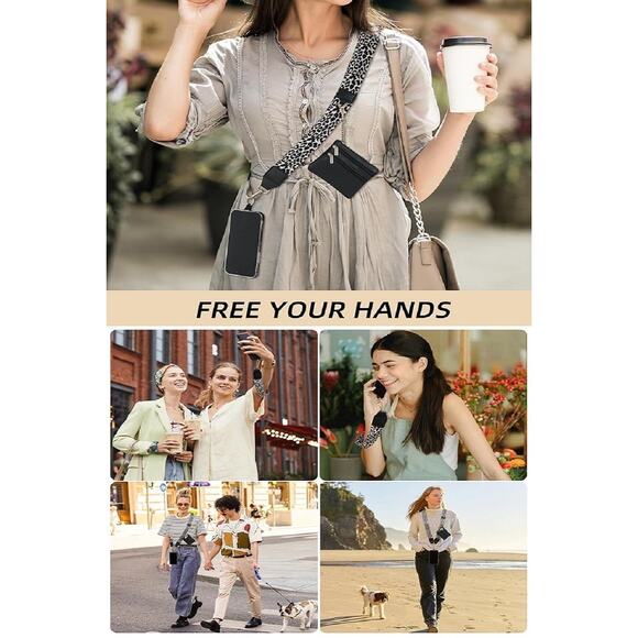 Zenana CLIP & GO CROSSBODY DUO PHONE STRAP & WALLET - Picture 8 of 9